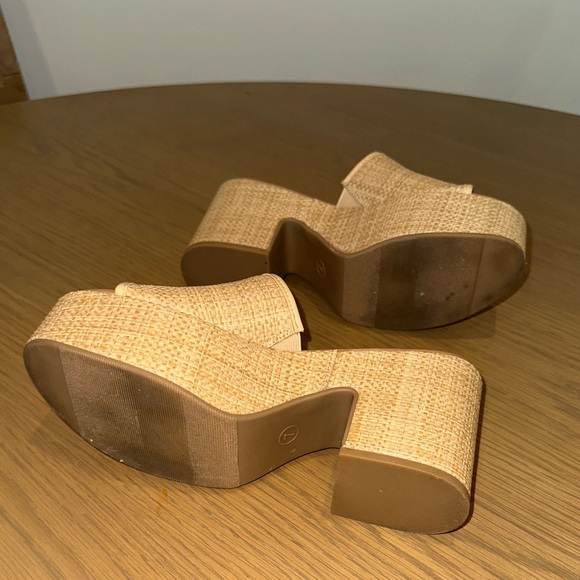 a new day Tan Platform Woven Platform Heels - Picture 4 of 4